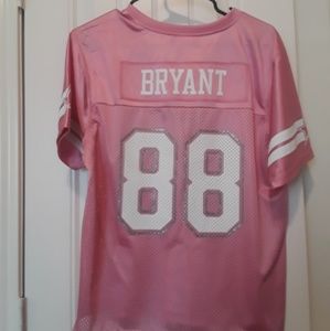Cowboys fan ladies pink Jersey